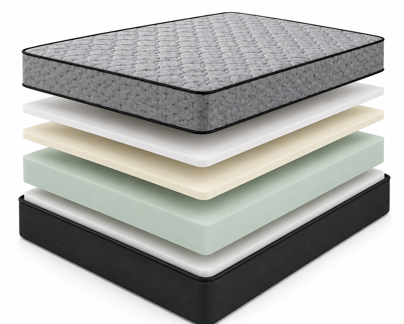 Dream Sleep Jacquard Grey Foam Mattress – insides