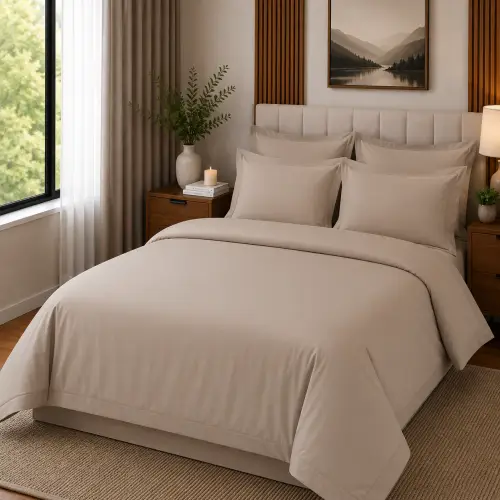200TC 100% Cotton Percale – Oxford Duvet Cover Set