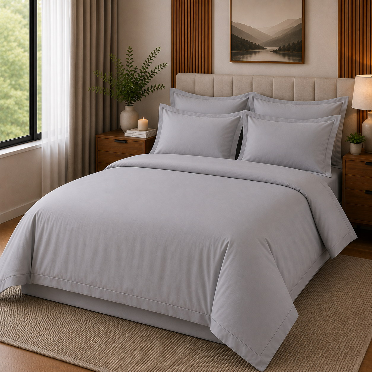 200TC Cotton Rich – Oxford Duvet Cover Set - Image 2